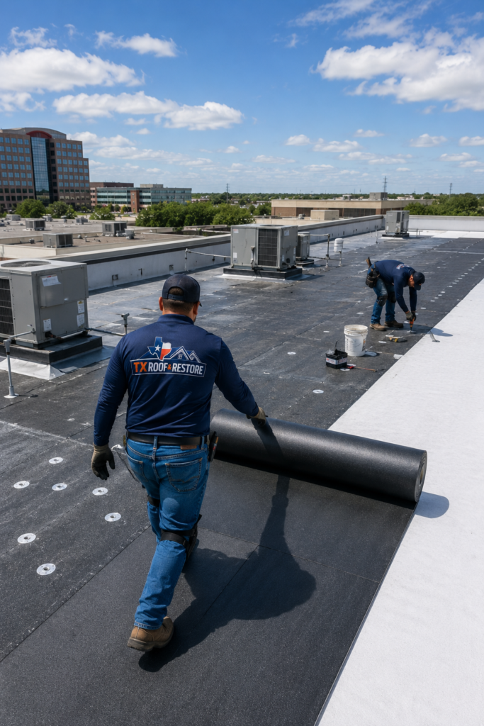 Commercial roofing service bedford tx