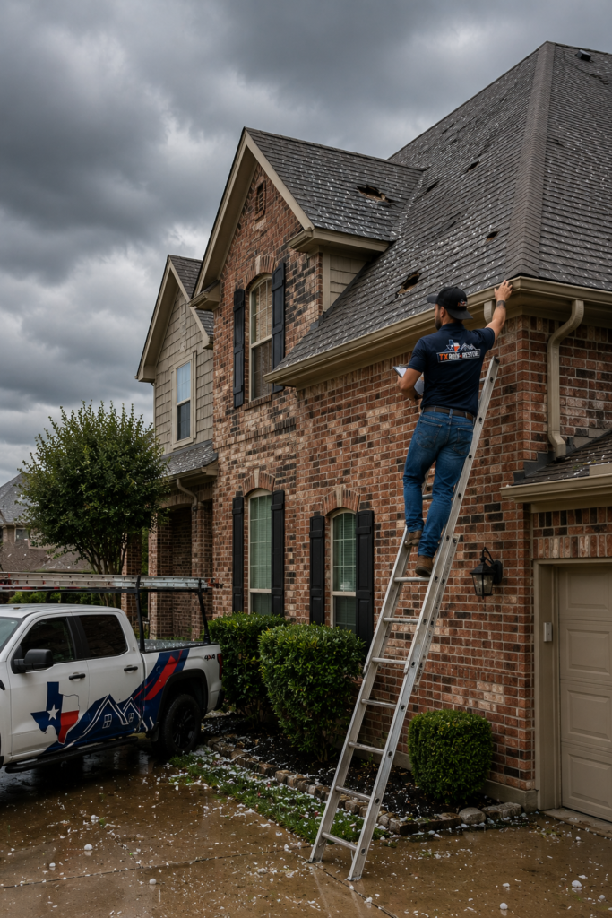 Storm damage roofing serviec bedford tx