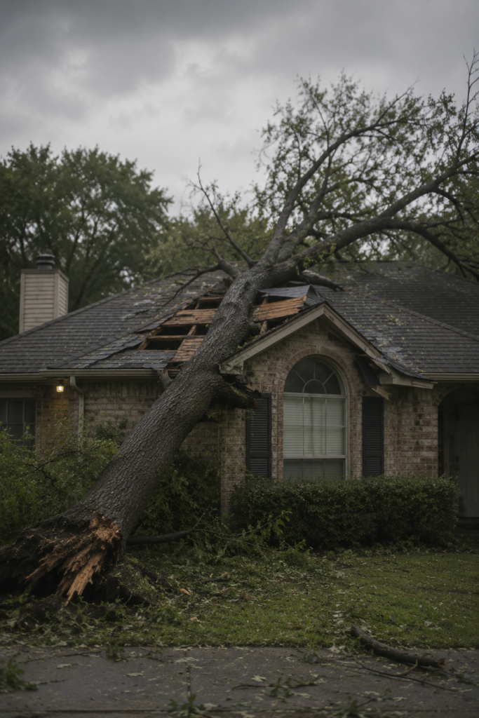 storm damage repair contractors dallas fort worth